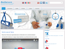 Tablet Screenshot of bioservicetunisie.com